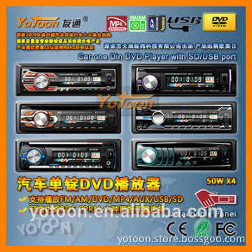 1 Din Detachable Front Panel CAR DVD/CD/MP3/USB/SD CARD AM/FM PLAYER+AUX INPUT